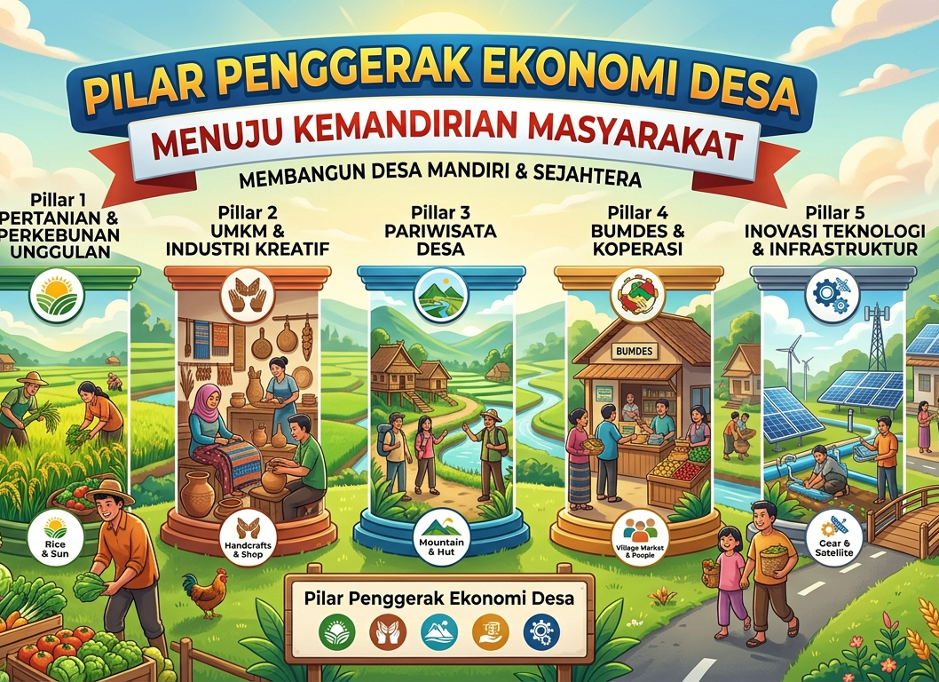 Pilar Penggerak Ekonomi Desa Menuju Kemandirian Masyarakat